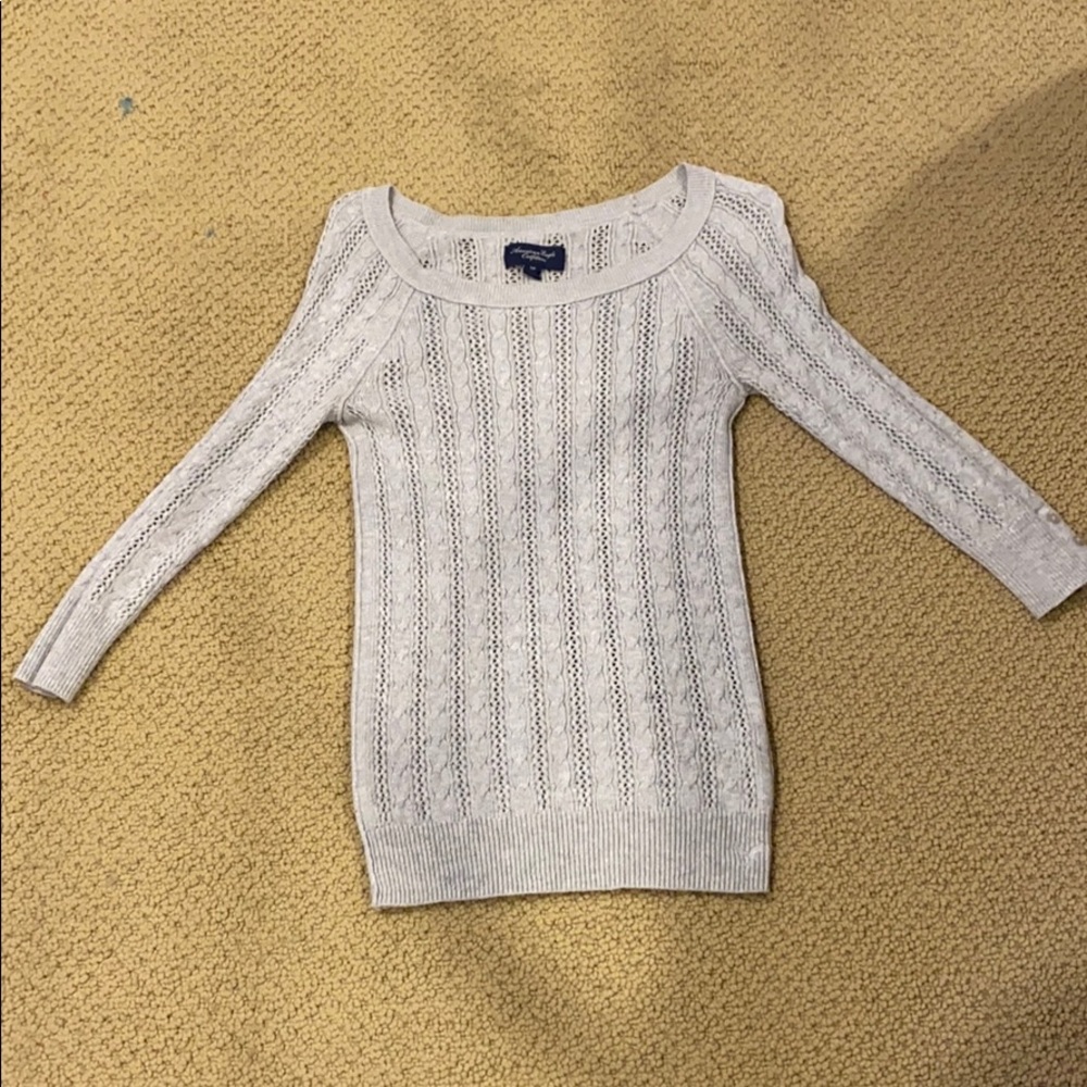 American Eagle Womens Cable Knit Sweater (S)